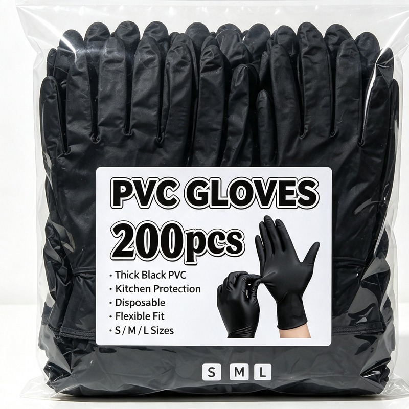 Sarung Tangan Hitam Sekali Pak - Latex Disposable Glove ulasan dan harga
